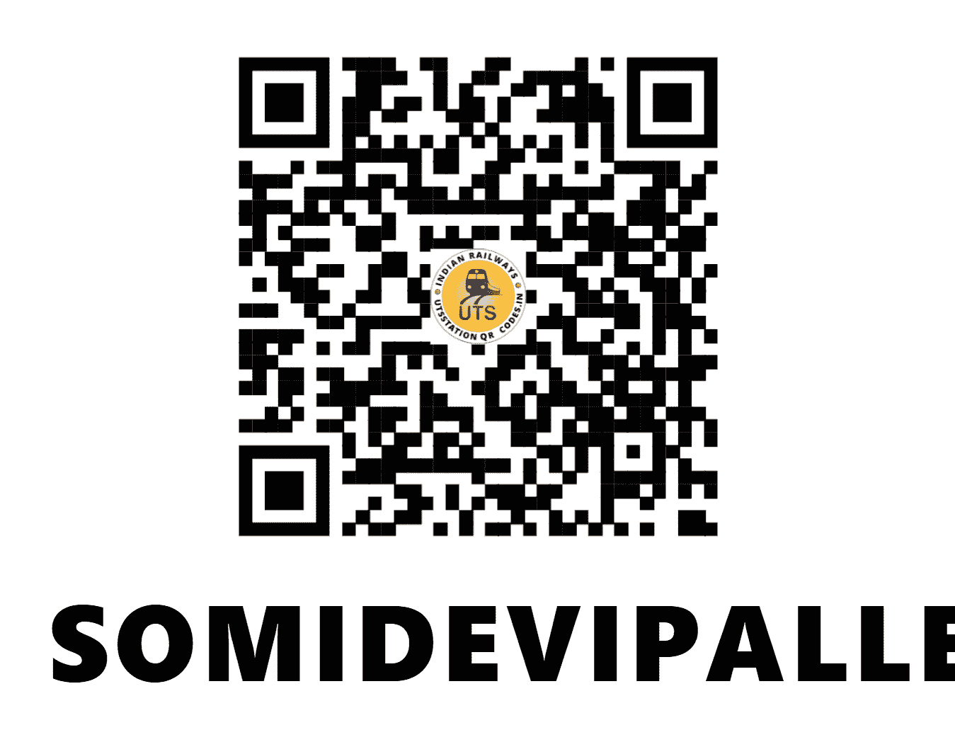 UTS QR Code for SOMIDEVIPALLE - SDV (SC - ANDHRA PRADESH)